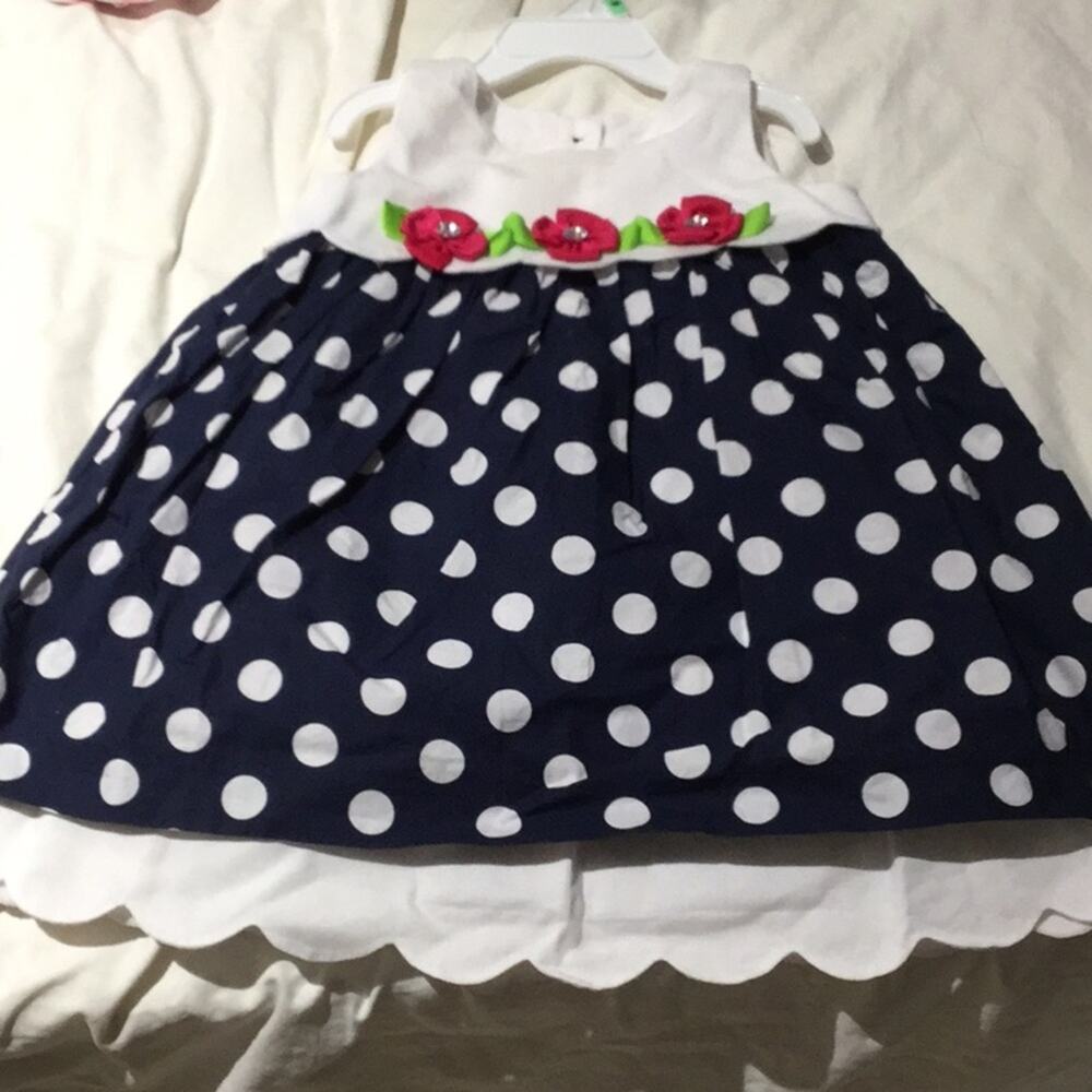 Willow Blossom 24m Navy white dress worn once